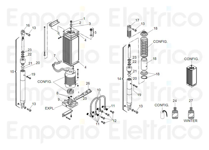 faac spare parts page for barriers 640
